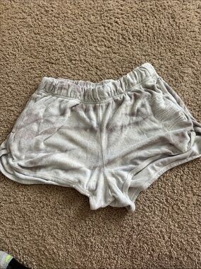 PINK Victoria's Secret Light Beige Terry Lounge Shorts